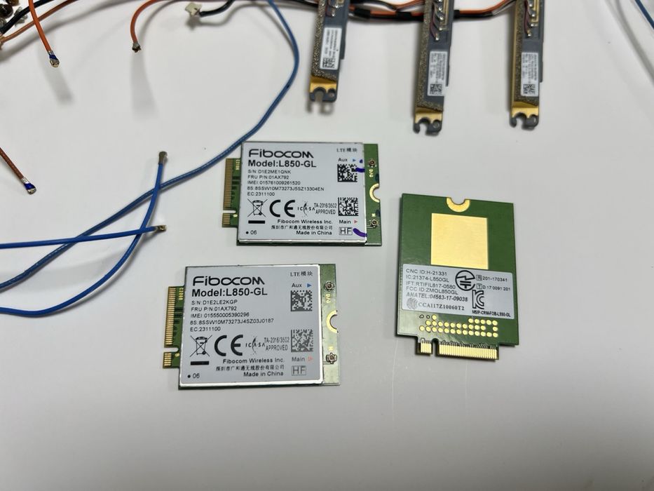 4G LTE модем Fibocom L850-GL FRU P/N: 01AX792 Wireless Module Lenovo