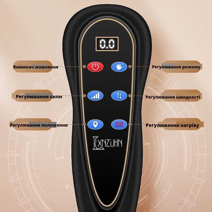 Електричний масажний матрац для спини шиї і ніг масажер з підігрівом