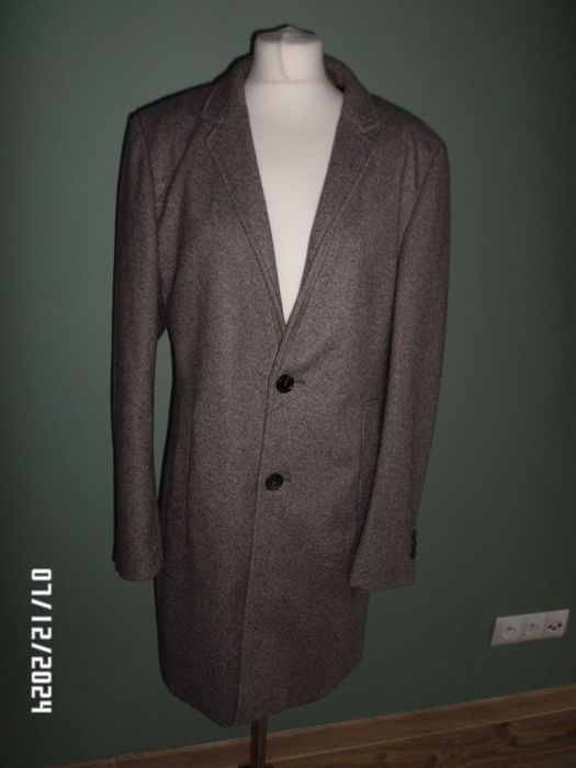 piękny firmowy płaszcz męski-rozmiar-M-STEEL&JELLY