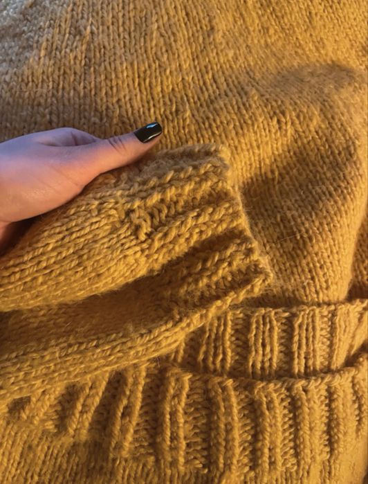 Handmade sweter wełna golf