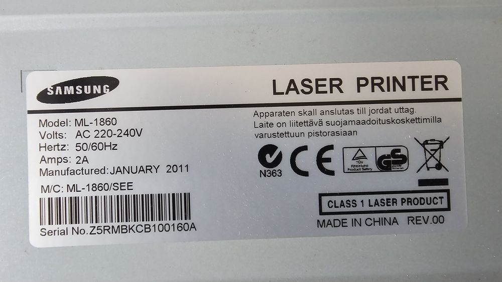 Drukarka laserowa Samsung ML-1860