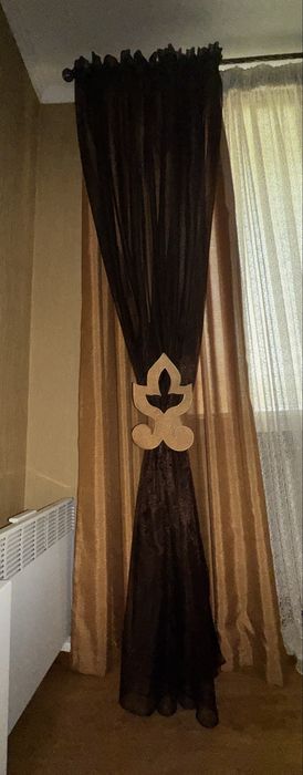 Штори тюль мішковина