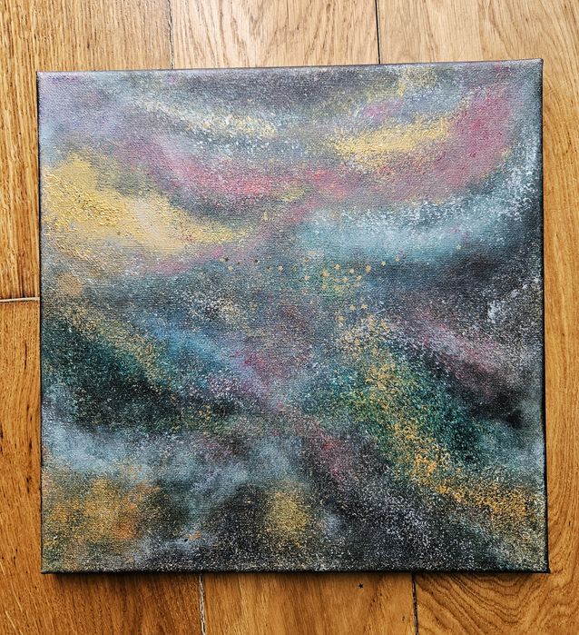 Obraz akrylowy "MGŁAWICA" 30x30, ręcznie malowany, painting