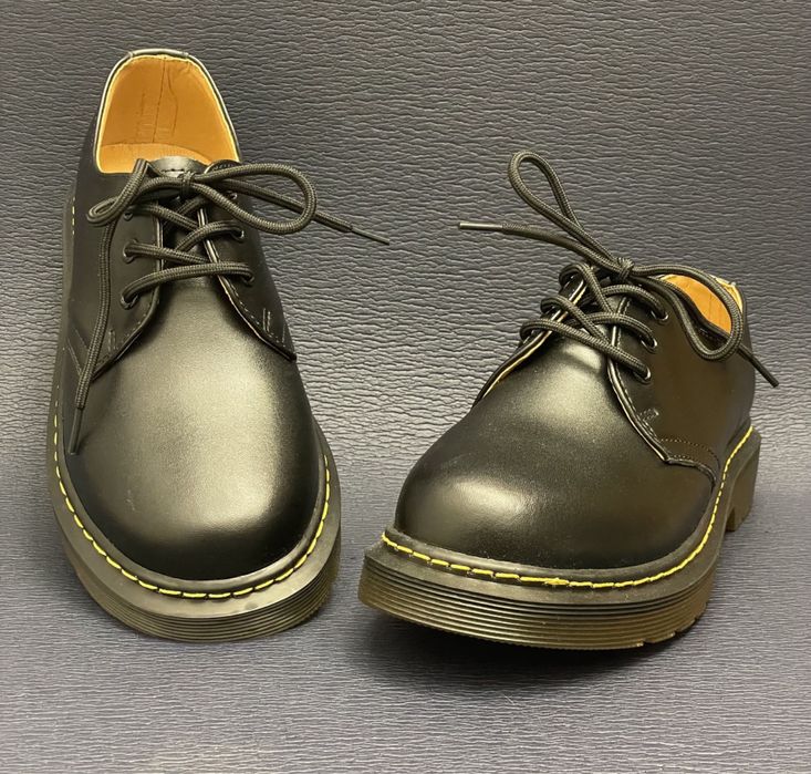 Półbuty glany Oxfordki czarne klasyczne eleganckie derby martensy damskie emo