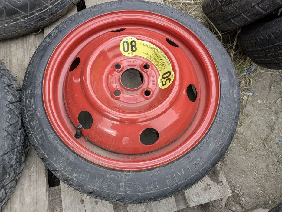 KOŁO ZAPASOWE DOJAZD DOJAZDÓWKA 4X100 ET46 115/70 R15