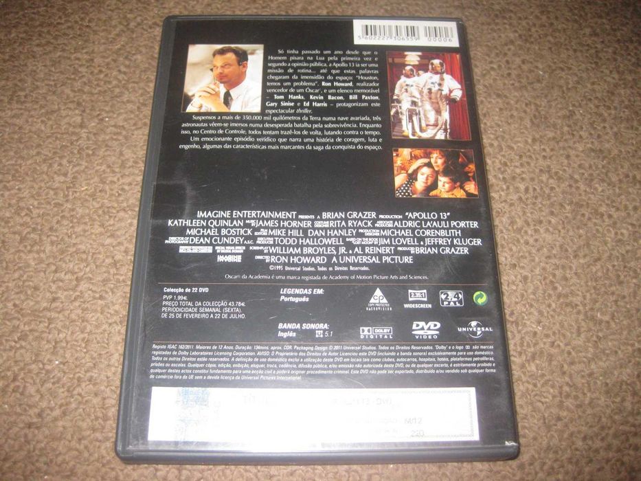 DVD "Apollo 13" com Tom Hanks