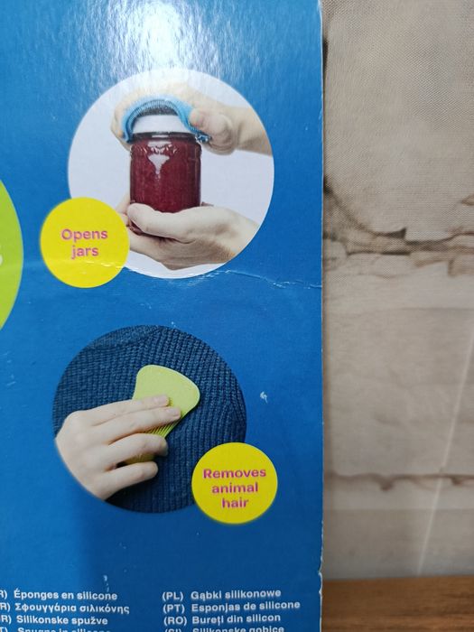Gąbki kuchenne silikonowe 2 sztuki Uniwersalne