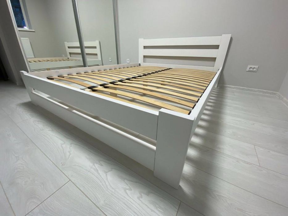 Двоспальне ліжко з масиву натурального дерева 160х200 кровать з дерева