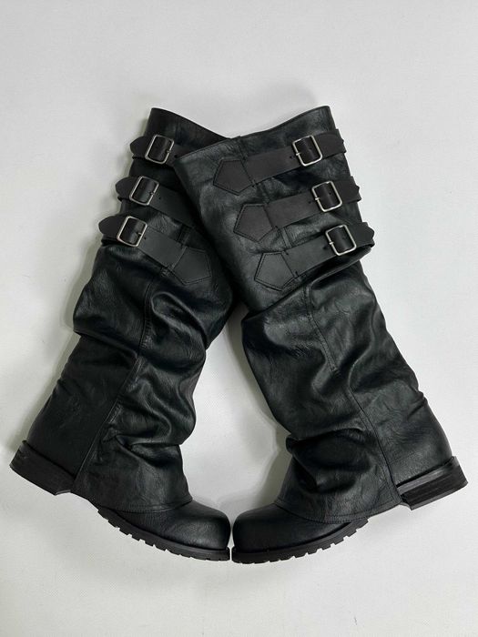 Черевики indie sleeze казаки hedi boy archive boots black архив чорні