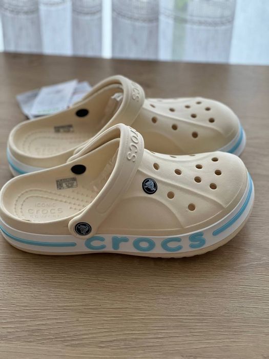 Жіночі крокси | Crocs (беж) M7W9, (р. 39)