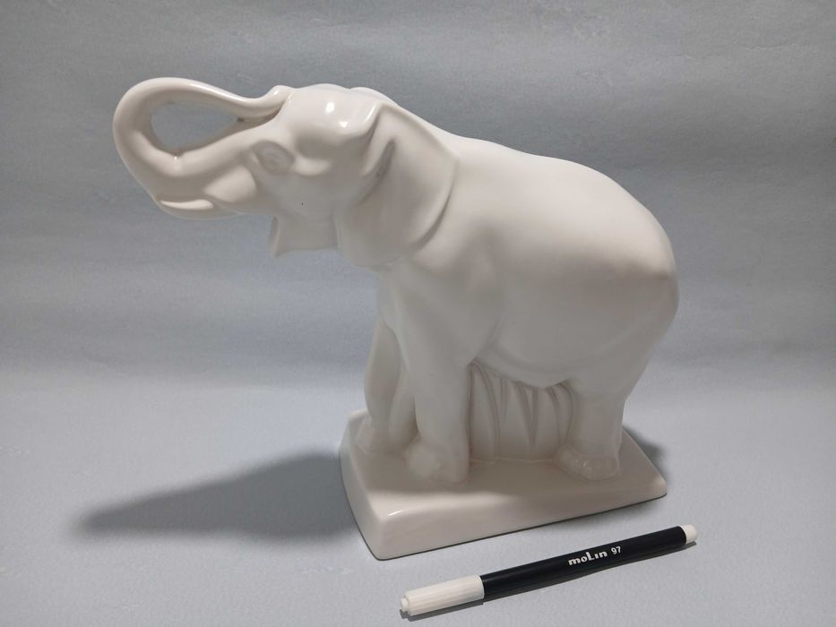 Figura animal - Elefante - Ceramica Sacavem - Arte Deco