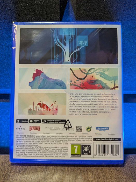 Gris PS5 - przygodowa platformówka artystyczna, ambitna, dla dzieci i dorosłych, piękna grafika