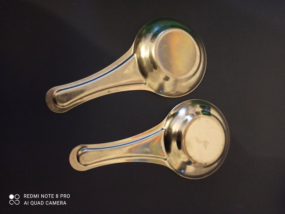 Нержавеющие ложки, подставки под ложки. 2 шт