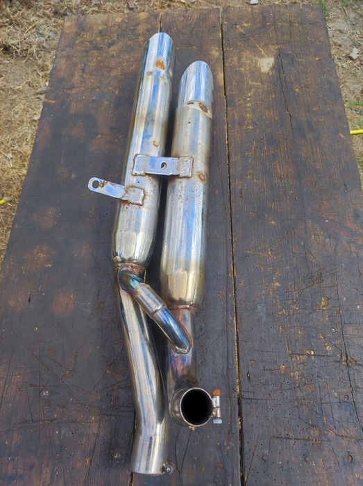 Tłumiki motocyklowe custom chopper cruiser drag pipes e4 komplet