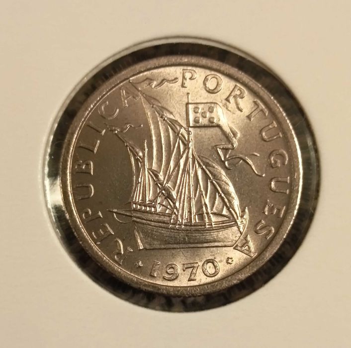 Moedas de 2,50 escudos Cupro-Níquel 1970,1971,1972,1977