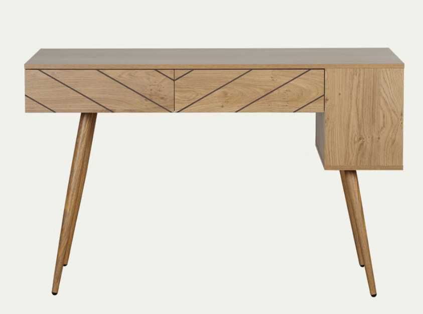 Biurko Etsima Dąb/Czarny mat 120cm Agata meble