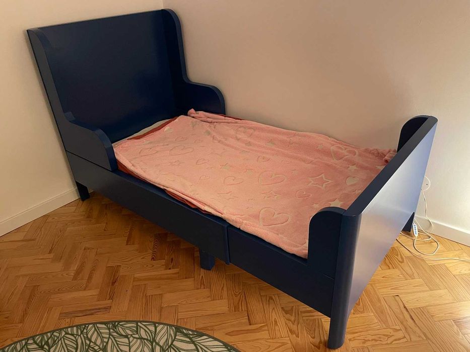 BUSUNGE Cama de criança extensível IKEA 80x200 cm + conjunto colchão