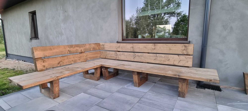 Drewniana Ława do ogrodu