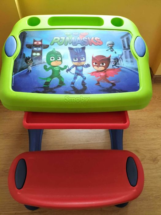 Smoby Duży stolik dla dzieci biurko ławeczka Pidżamersi