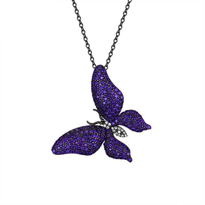 Серебряный кулон бабочка