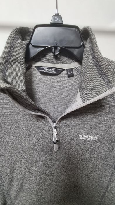 Мужская серая флисовая кофта с молнией  от бренда Regatt