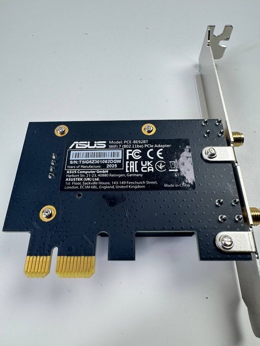 Adapter Wi-Fi ASUS PCE-BE92BT (90IG08U0-MO0B00)
