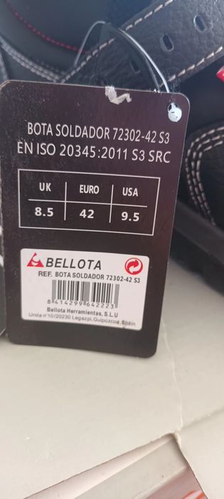 Bota  biqueira de aço Belota  42
