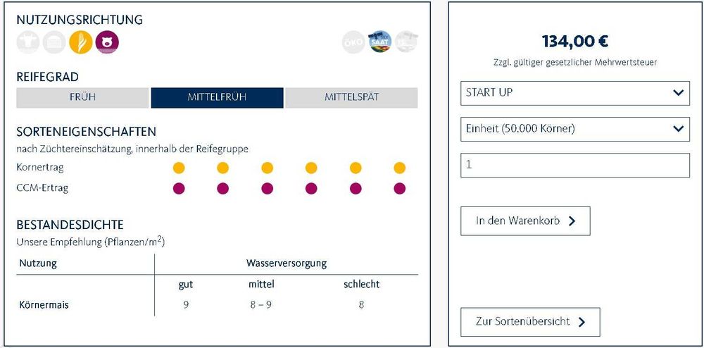 Kukurydza AGRO SANA C1 FAO 240 | Agro Mais | kurier PROMOCJA