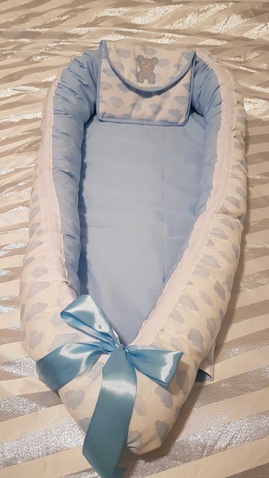 Ninho novo reversível e personalizado, em algodão