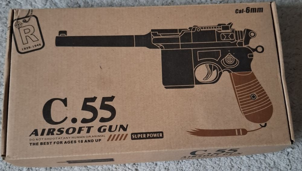 Pistolet Mauser na kulki,Zabawka