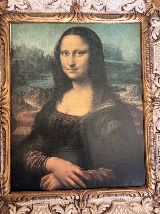 Mona Lisa w spektakularnej,złoconej ramie!