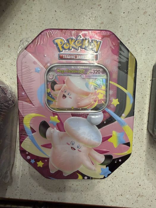 Karty kolekcjonerskie Pokemon Pokémon TCG Mega Moonlit Tin – Mega Clefable ex.