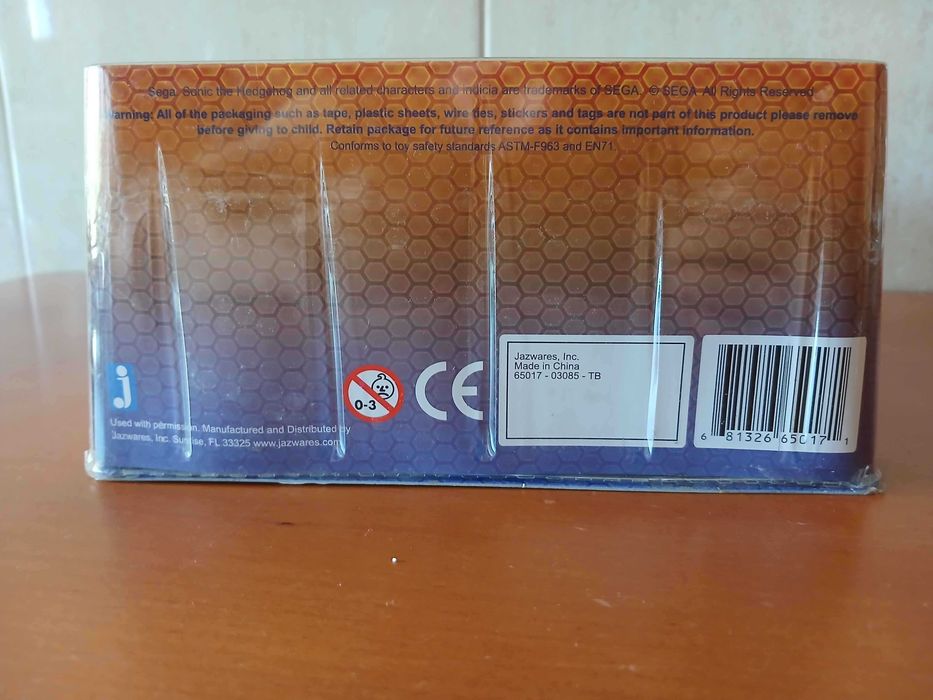 Sonic the Hedgehog Super Posers Figura 2010 Jazwares Translucente Rara Nova