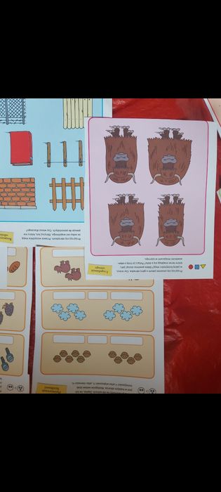 Rebusy zagadki duże kartki 10 sztuk