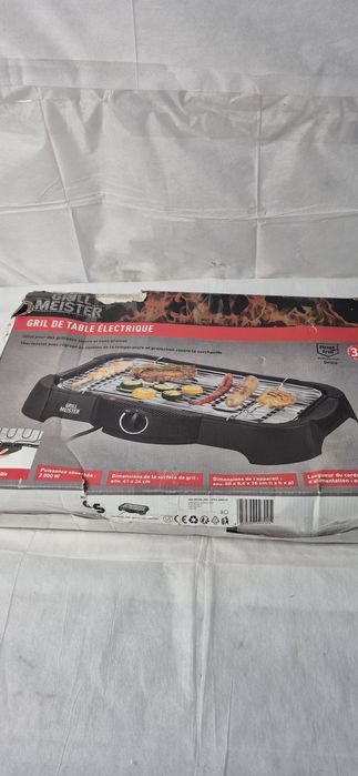 Grill elektryczny stołowy Grillmeister Praktyczny 2000 W 41 x 24 cm