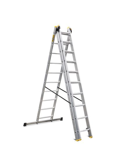 Розкладна драбина 3-8.9.10.12.13Лестница алюминиевая Стремянка РОЗМІРИ
