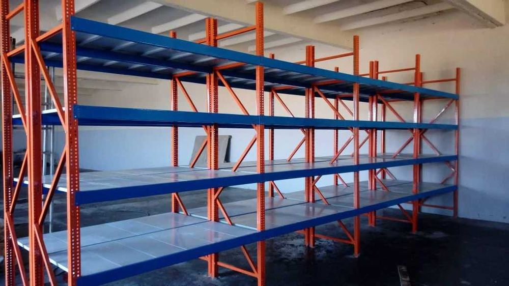 Палетний стелаж для складу Великий стелаж з полками Мезонін для складу