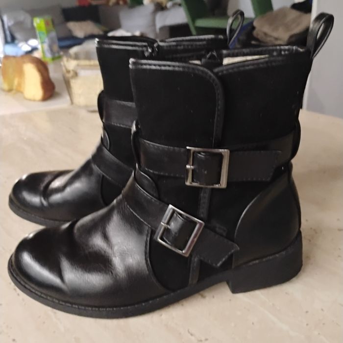 Botki damskie czarne