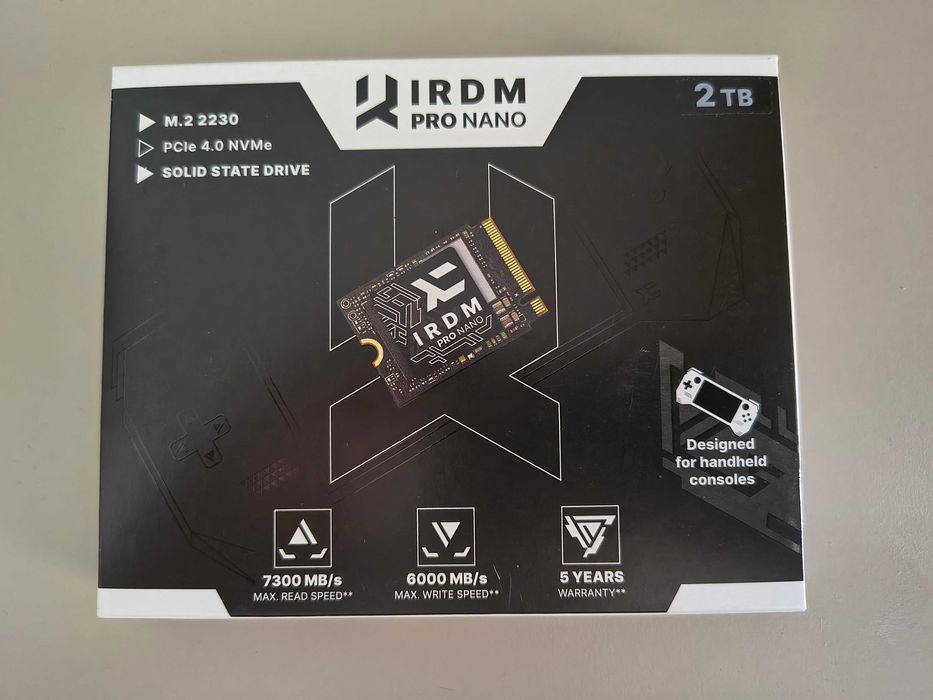 NOWY NIEOTWARTY Dysk SSD NVME N2 2230 PCIe 4 Irdm Pro Nano 2TB mały