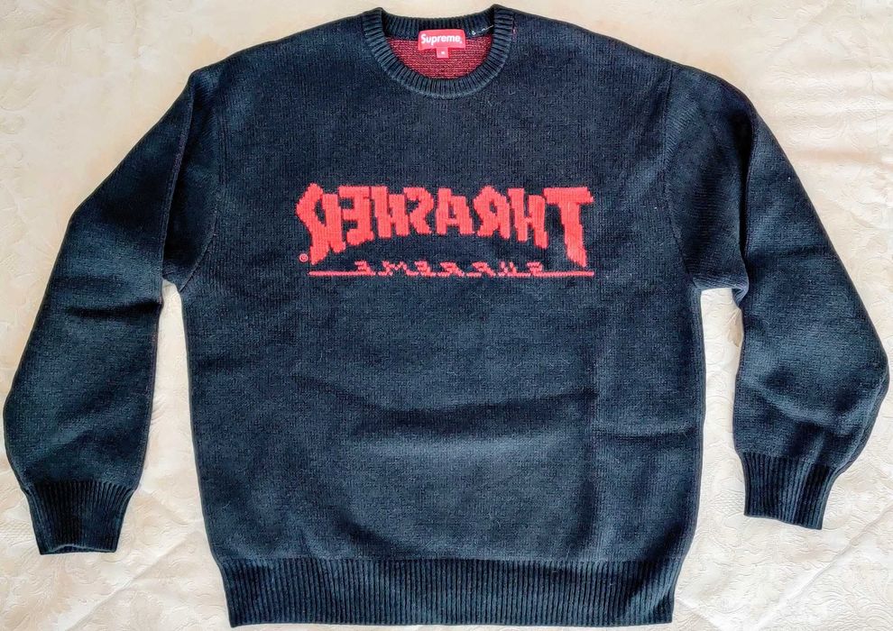 Camisola Supreme-Thrasher preta, tam. M (FW21)