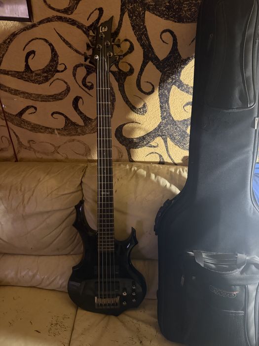 Gitara basowa ESP LTD F-415FM Zamienie na 4rke