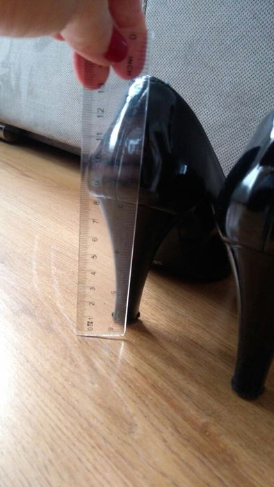 Buty szpilki czarne lakierki