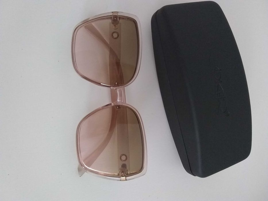 Nowe okulary przeciwsłoneczne muchy różowe + etui