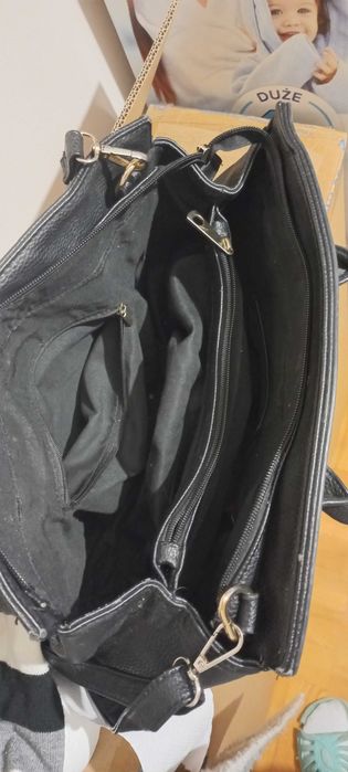 Torba czarna srednia