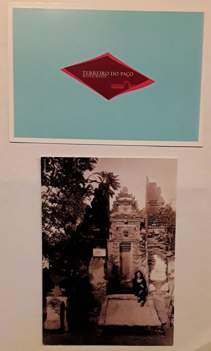 Postais com publicidade a várias marcas