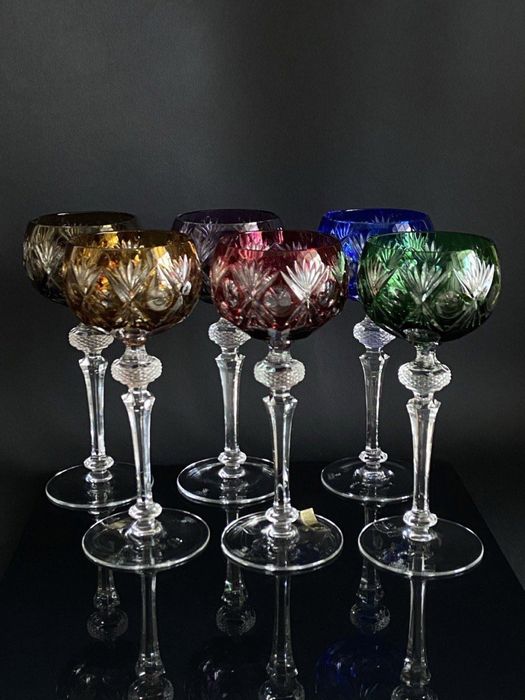 Цветной хрусталь, бокалы, келихи,кришталевий набір, фужеры, рюмки