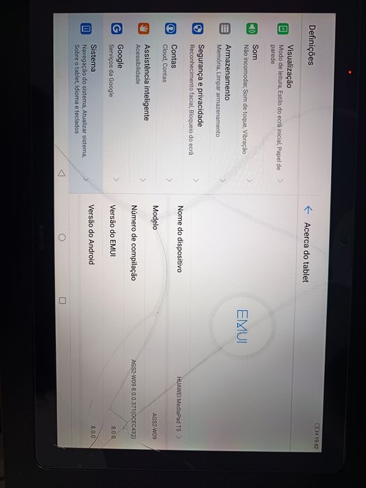 Samsung Galaxy note 10 lite mais Tablet Huawei T5