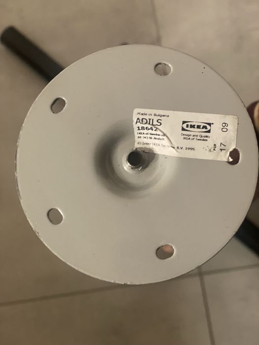 Nogi do biurka IKEA Adils  czarne