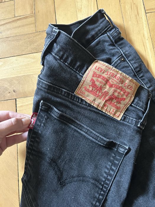 Jeasny męskie szaro czarne Levis