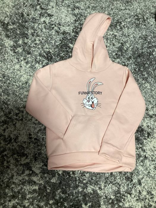 Ніжно рожеве худі з принтом для дівчат